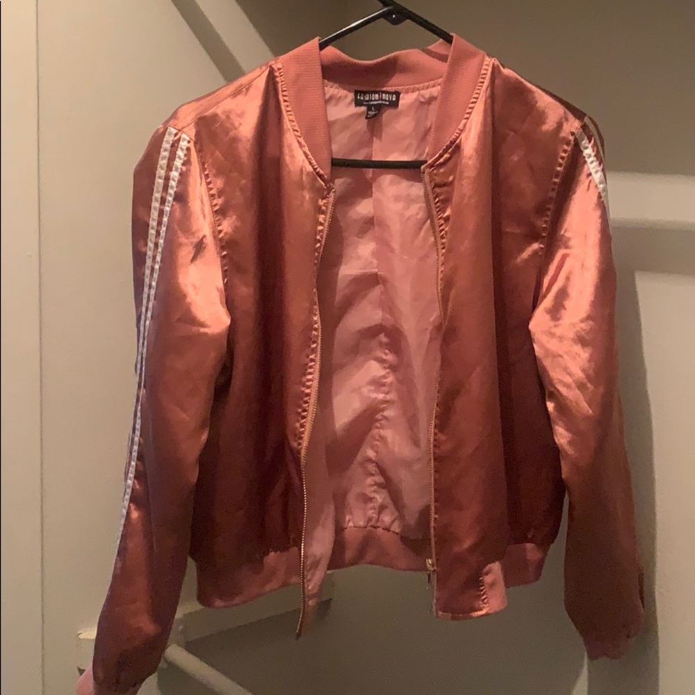 Fashion nova bomber jacket large